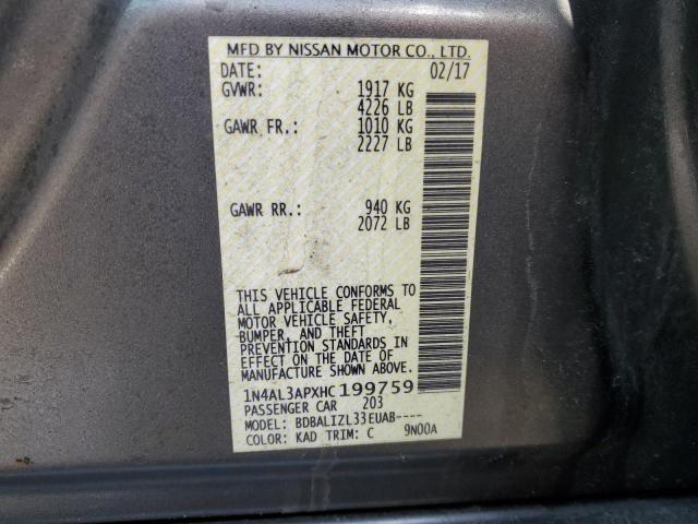 1N4AL3APXHC199759 Nissan ALTIMA 2.5