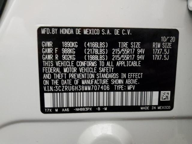 2021 HONDA HR-V LX 3CZRU6H38MM707406