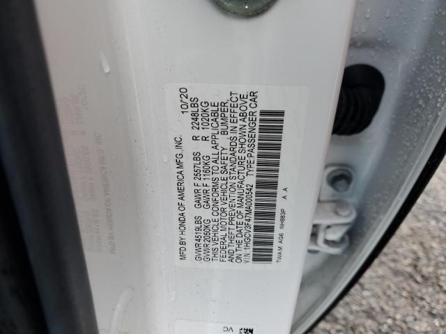 2021 HONDA ACCORD HYB 1HGCV3F47MA000542