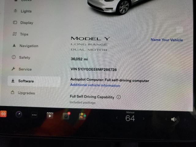 5YJYGDEE6MF286728 Tesla Model Y
