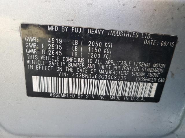 4S3BNBJ63G3008935 Subaru Legacy 2.5i Limited