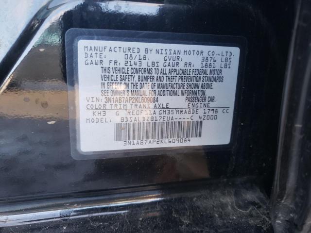3N1AB7AP2KL609084 Nissan SENTRA S
