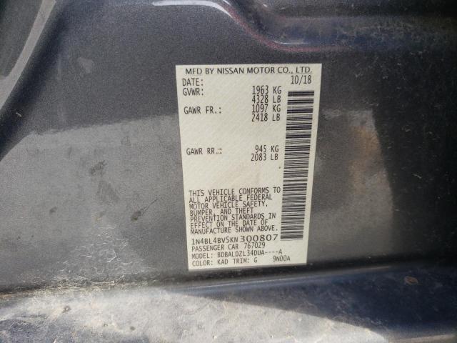 1N4BL4BV5KN300807 Nissan ALTIMA S