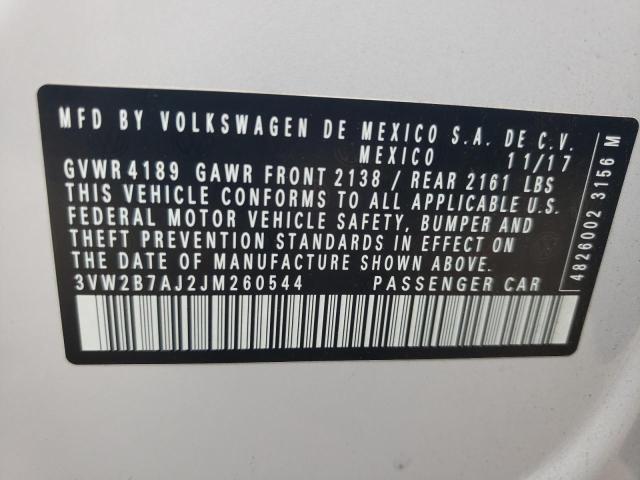 2018 VOLKSWAGEN JETTA S 3VW2B7AJ2JM260544