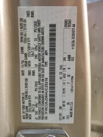 2017 FORD ESCAPE TIT - 1FMCU0JD6HUC25218