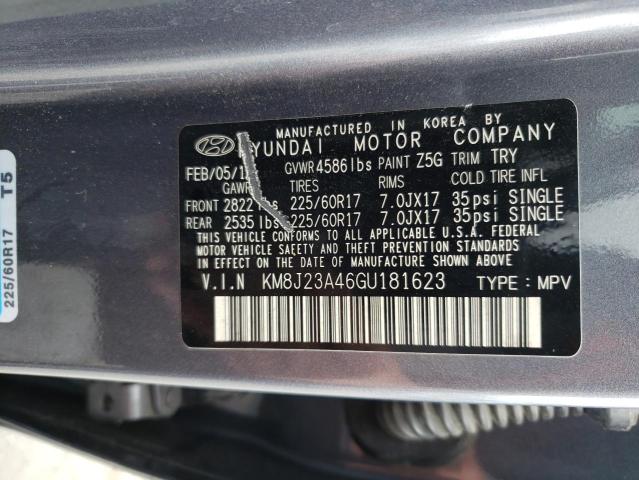 2016 HYUNDAI TUCSON SE KM8J23A46GU181623