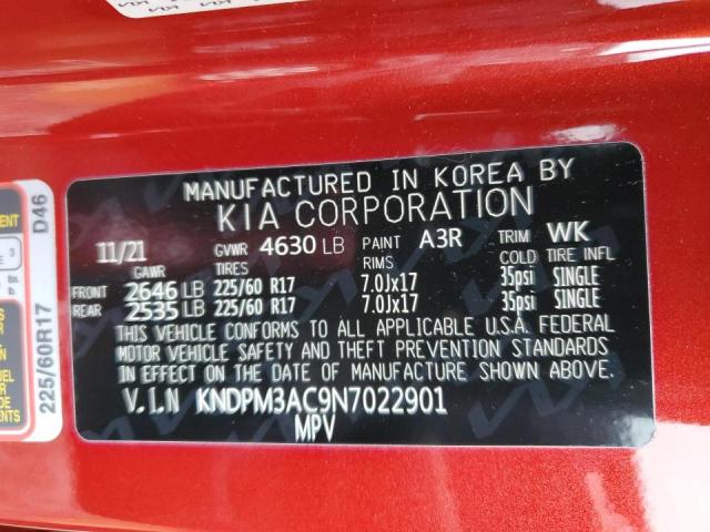 2022 KIA SPORTAGE L KNDPM3AC9N7022901