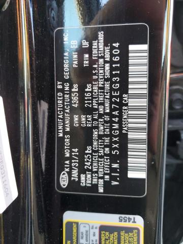 5XXGM4A72EG311604 KIA Optima Lx