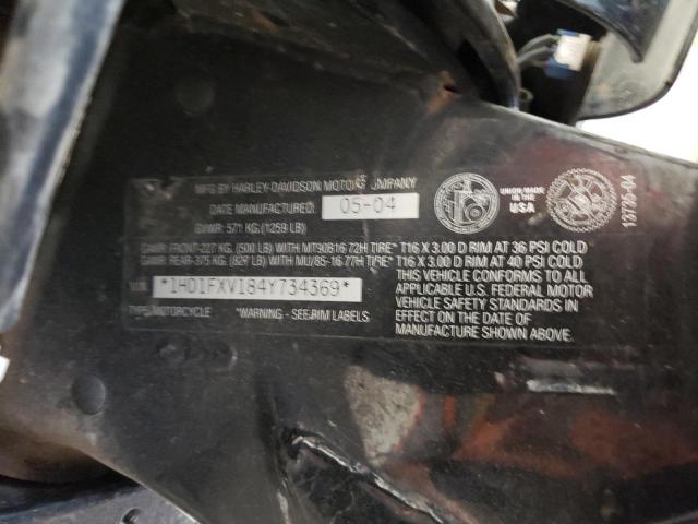 2004 HARLEY-DAVIDSON FLHRS ROAD 1HD1FXV184Y734369