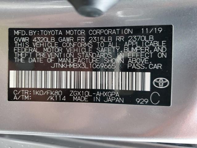 2020 TOYOTA C-HR XLE JTNKHMBX3L1069665