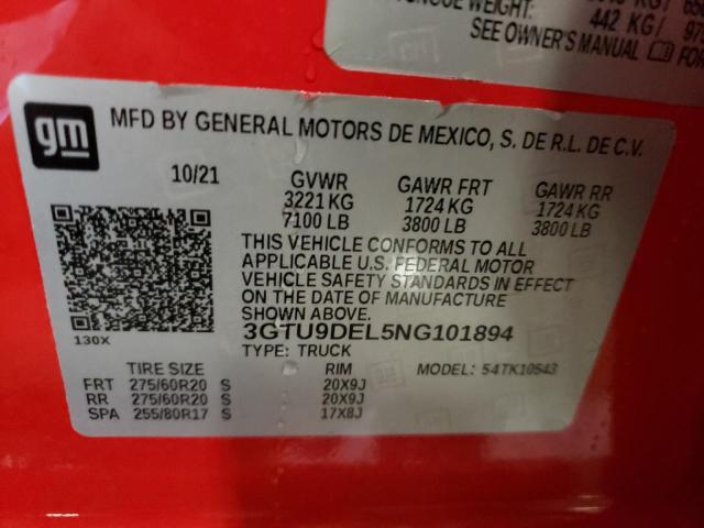 2022 GMC SIERRA LIM - 3GTU9DEL5NG101894