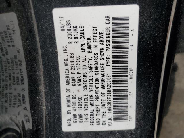 2017 HONDA ACCORD LX 1HGCR2F38HA207081