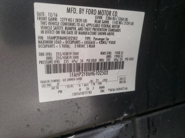 2017 FORD TAURUS LIM 1FAHP2F86HG102502