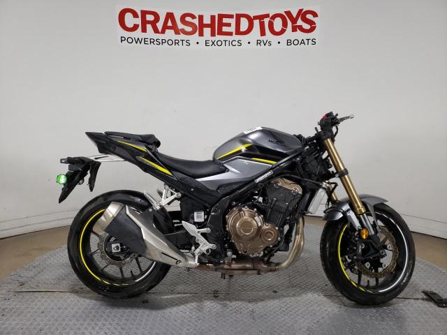 Salvage motorcycles for sale at Dallas, TX auction: 2022 Honda CBR500 RA
