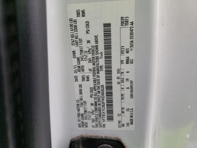2015 FORD F150 SUPER 1FTEX1C82FKD50526