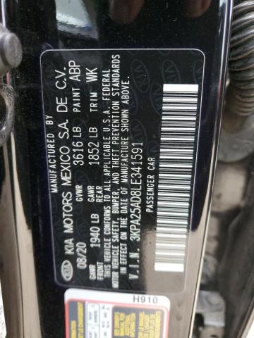 3KPA25AD8LE341591 KIA RIO LX