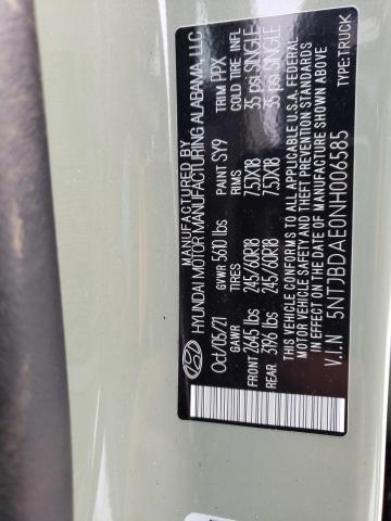 2022 HYUNDAI SANTA CRUZ - 5NTJBDAE0NH006585