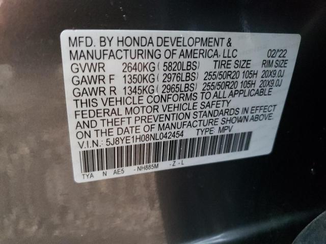 5J8YE1H08NL042454 Acura MDX A-SPEC