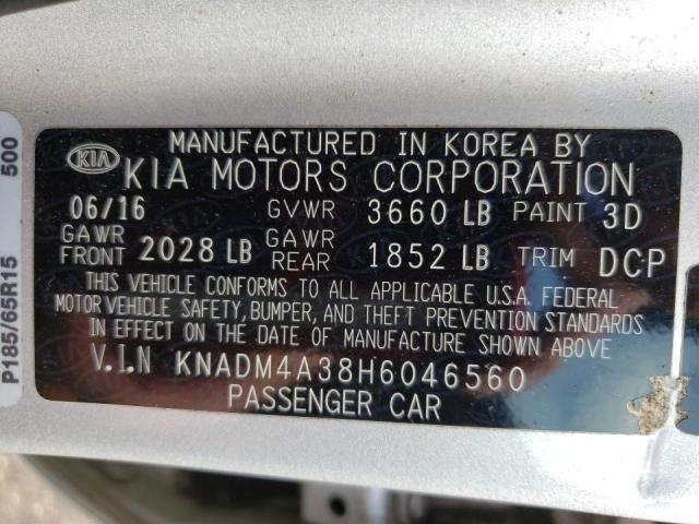 2017 KIA RIO LX KNADM4A38H6046560