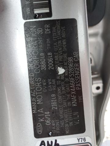 KNAFX4A66F5289698 KIA FORTE LX