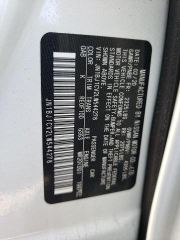 2020 NISSAN ROGUE SPOR JN1BJ1CV2LW544278