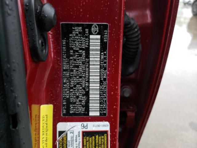 2017 TOYOTA CAMRY LE 4T1BF1FK8HU814712