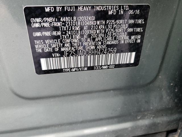 JF2SJAGC8HH424259 Subaru Forester 2.5i Premium