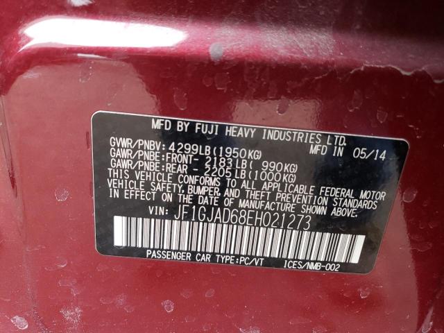 JF1GJAD68EH021273 Subaru Impreza Premium