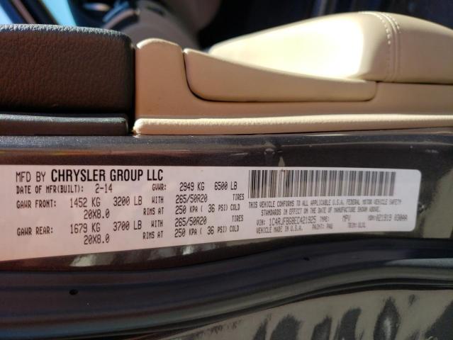 1C4RJFBG8EC421925 Jeep Grand Cherokee Limited