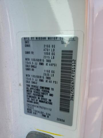 2015 NISSAN NV200 2.5S 3N6CM0KN7FK701112