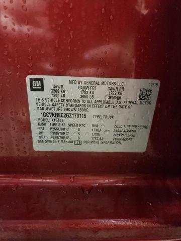 2016 CHEVROLET SILVERADO 1GCVKREC2GZ170115