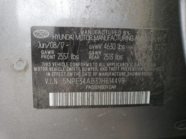2018 HYUNDAI SONATA SPO 5NPE34AB3JH614498