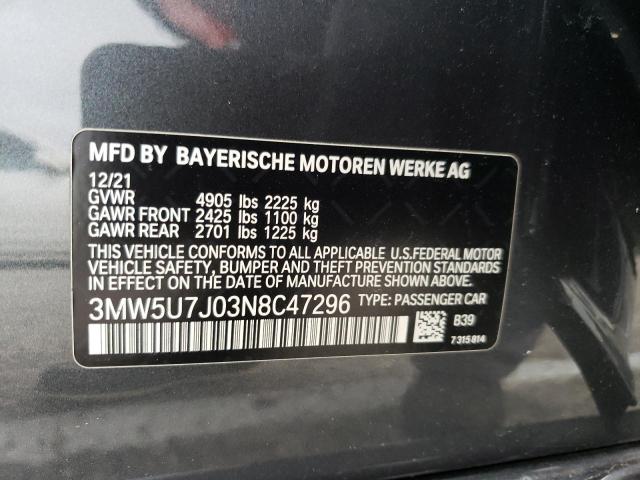 2022 BMW M340I - 3MW5U7J03N8C47296