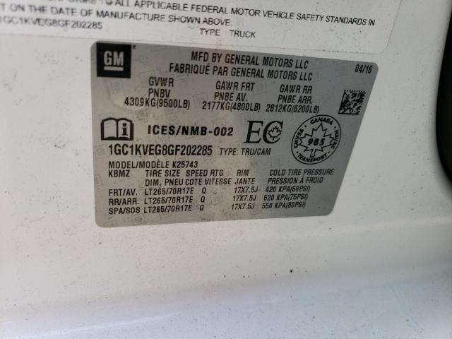 2016 CHEVROLET SILV2500 2 - 1GC1KVEG8GF202285