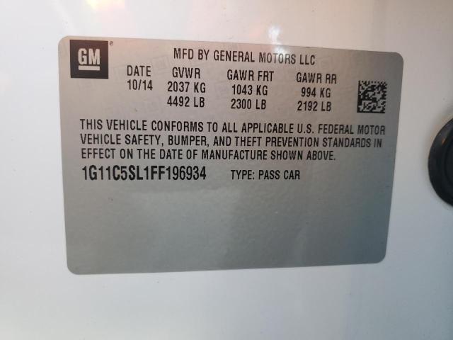 2015 CHEVROLET MALIBU 1LT 1G11C5SL1FF196934