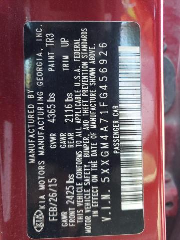 5XXGM4A71FG456926 KIA Optima Lx