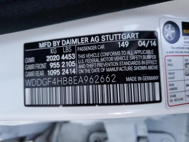 WDDGF4HB8EA962662 Mercedes-Benz C 250