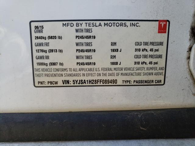 5YJSA1H28FF089490 Tesla Model S 85d