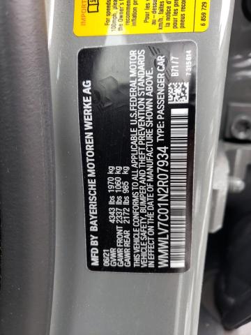WMWLV7C01N2R07934 Mini Cooper S Clubman