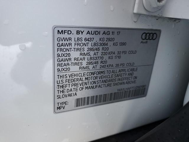 2018 AUDI Q7 PREMIUM WA1LHAF77JD021061