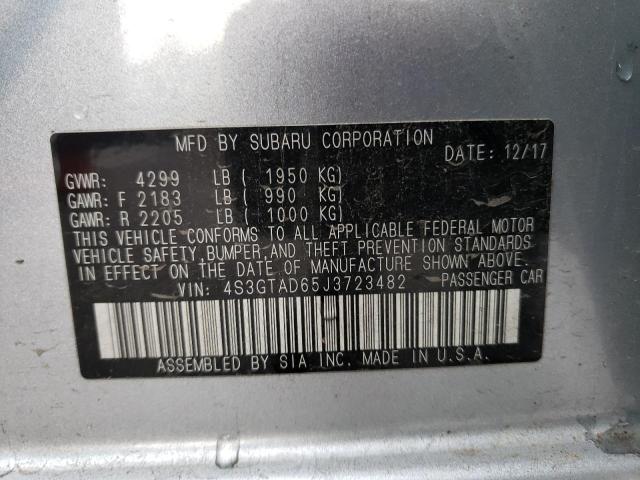 4S3GTAD65J3723482 Subaru Impreza Premium Plus