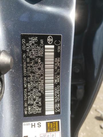 2020 TOYOTA COROLLA LE JTDEBRBE3LJ028967