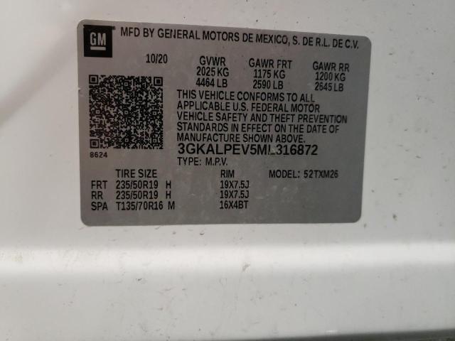 3GKALPEV5ML316872 GMC Terrain Slt