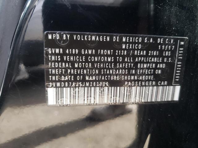 2018 VOLKSWAGEN JETTA SE 3VWDB7AJ5JM262006