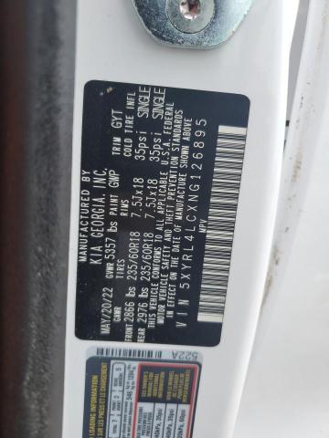 2022 KIA SORENTO S 5XYRL4LCXNG126895