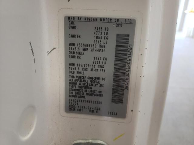 2017 NISSAN NV200 2.5S 3N6CM0KN1HK691289