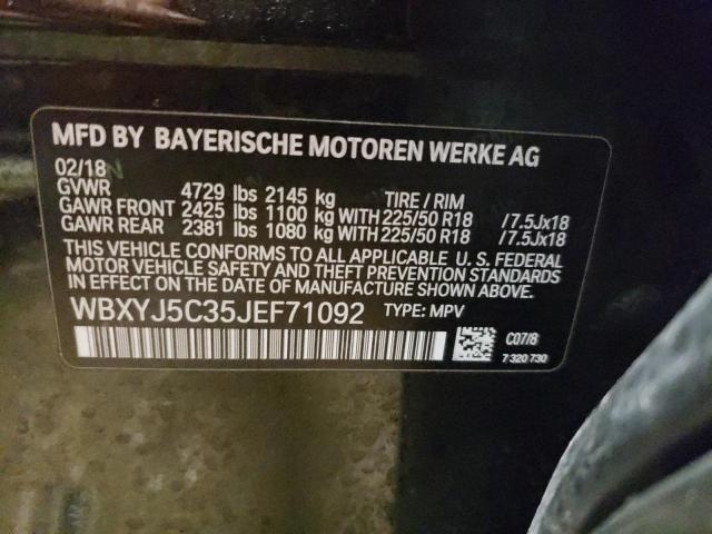 2018 BMW X2 XDRIVE2 - WBXYJ5C35JEF71092