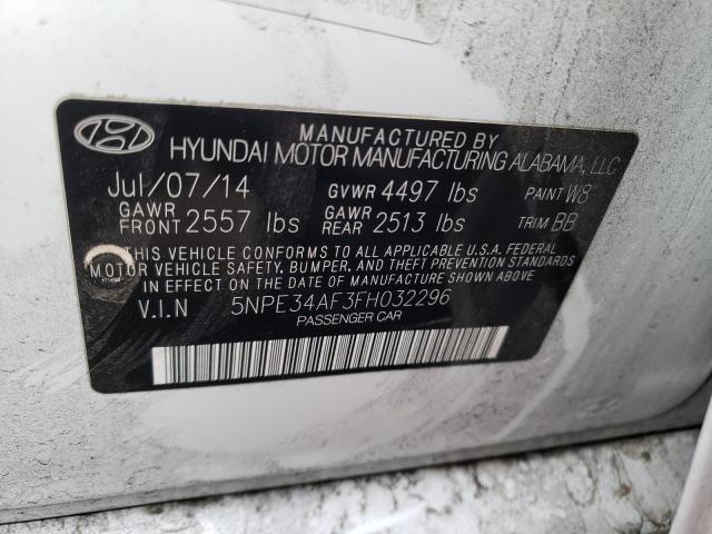2015 HYUNDAI SONATA SPO 5NPE34AF3FH032296
