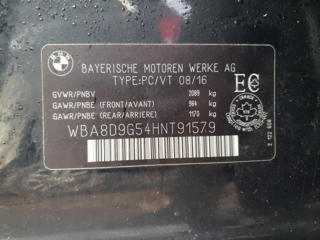 2017 BMW 330 XI WBA8D9G54HNT91579