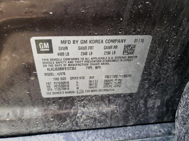 2015 BUICK ENCORE - KL4CJGSB9FB127354